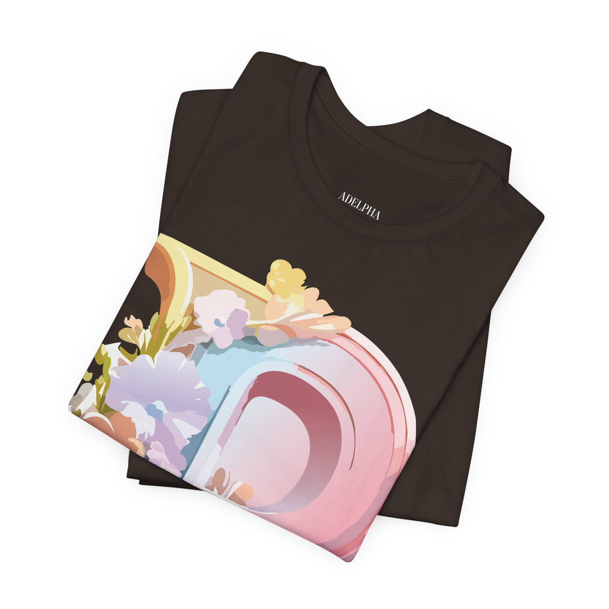 Letter P Graphic Unisex Cotton Bella+Canvas Tee with Art Letter Design