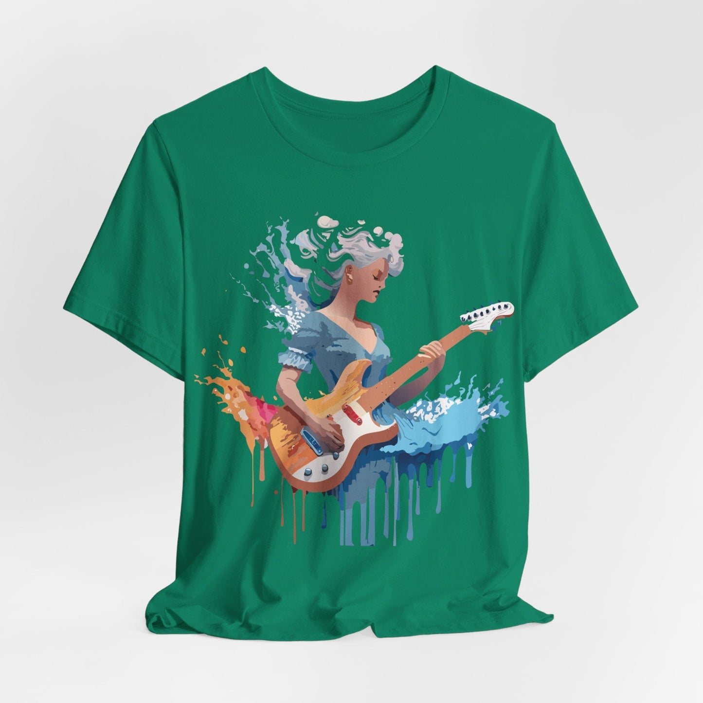Music Graphic Unisex 100 Cotton Vintage Art with Musical Elements Tee 47