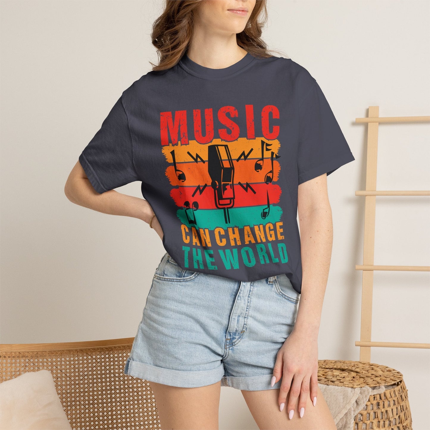 Music Graphic Design Unisex Cotton T-shirt 089