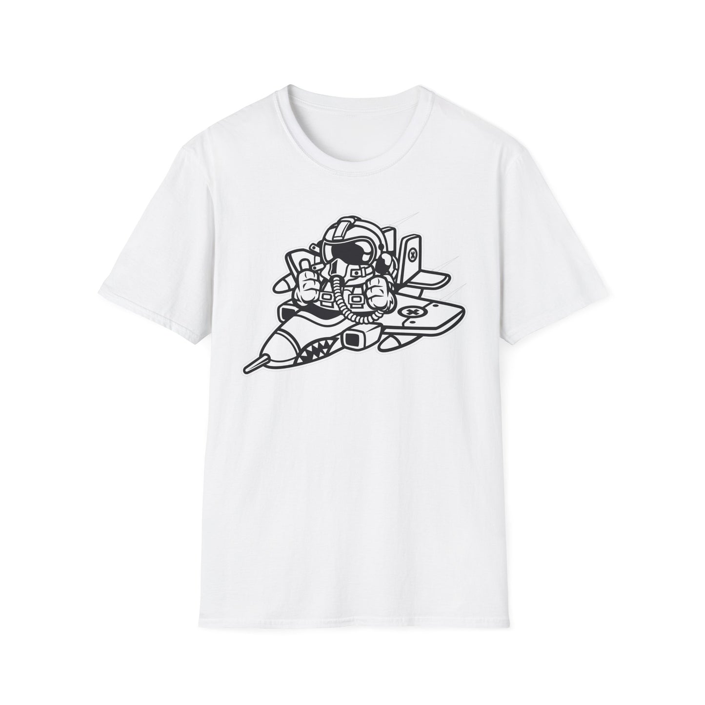 Unisex Cotton T-Shirt with Cartoon Graphic Design
