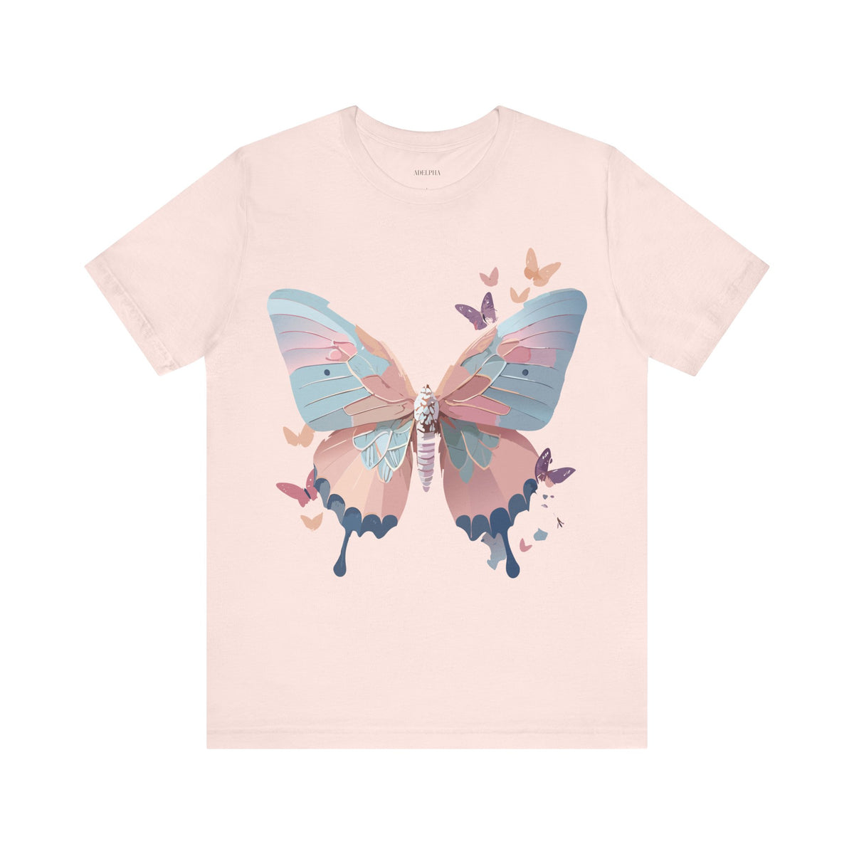 Butterfly Graphic Unisex Cotton Bella+Canvas Tee with Art Design n109