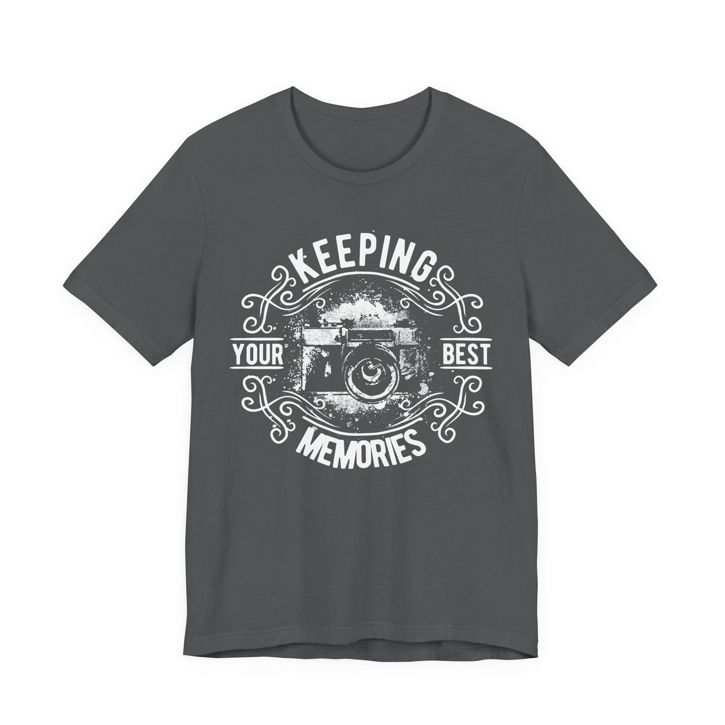 Keeping Your Best Memories T-Shirt Vintage Camera Graphic T-Shirt A-5