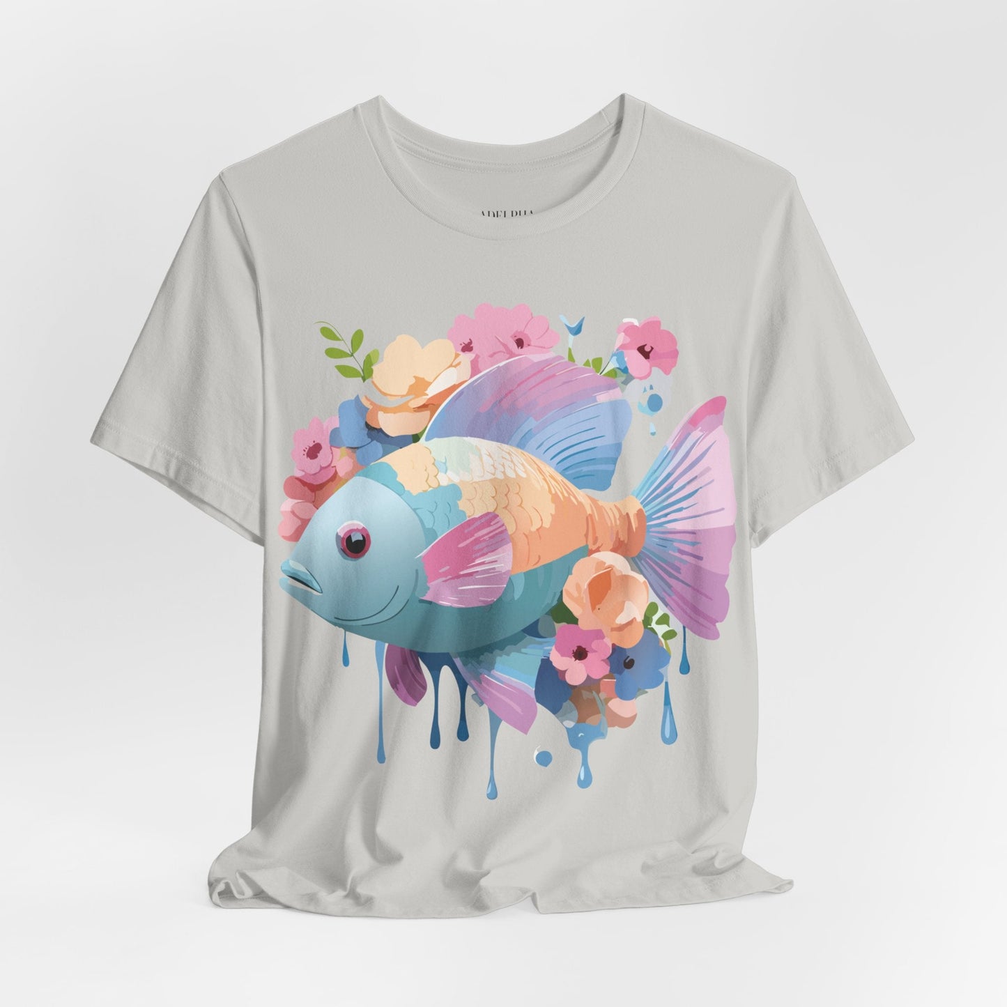 Fish Graphic Unisex 100 Cotton Vintage Artwork Tee 1