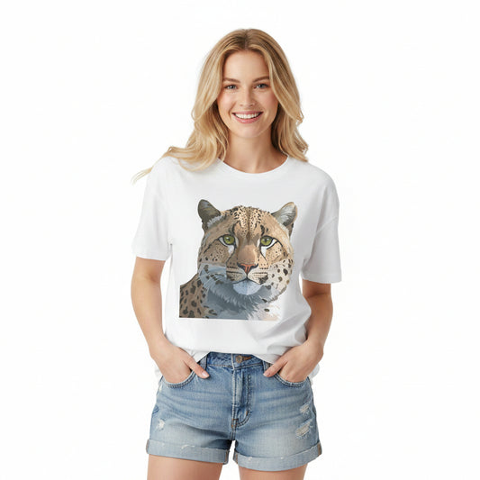Unisex Animal Shirt With Animals Art Design Tee Short Sleeve Wildlife Print Tee Shirt