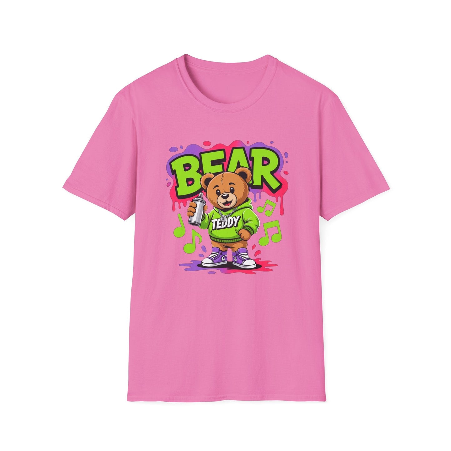 Funny Animal Cartoon T Shirt Unisex Softstyle Graphic Tee Gildan 64000 Animation Tee