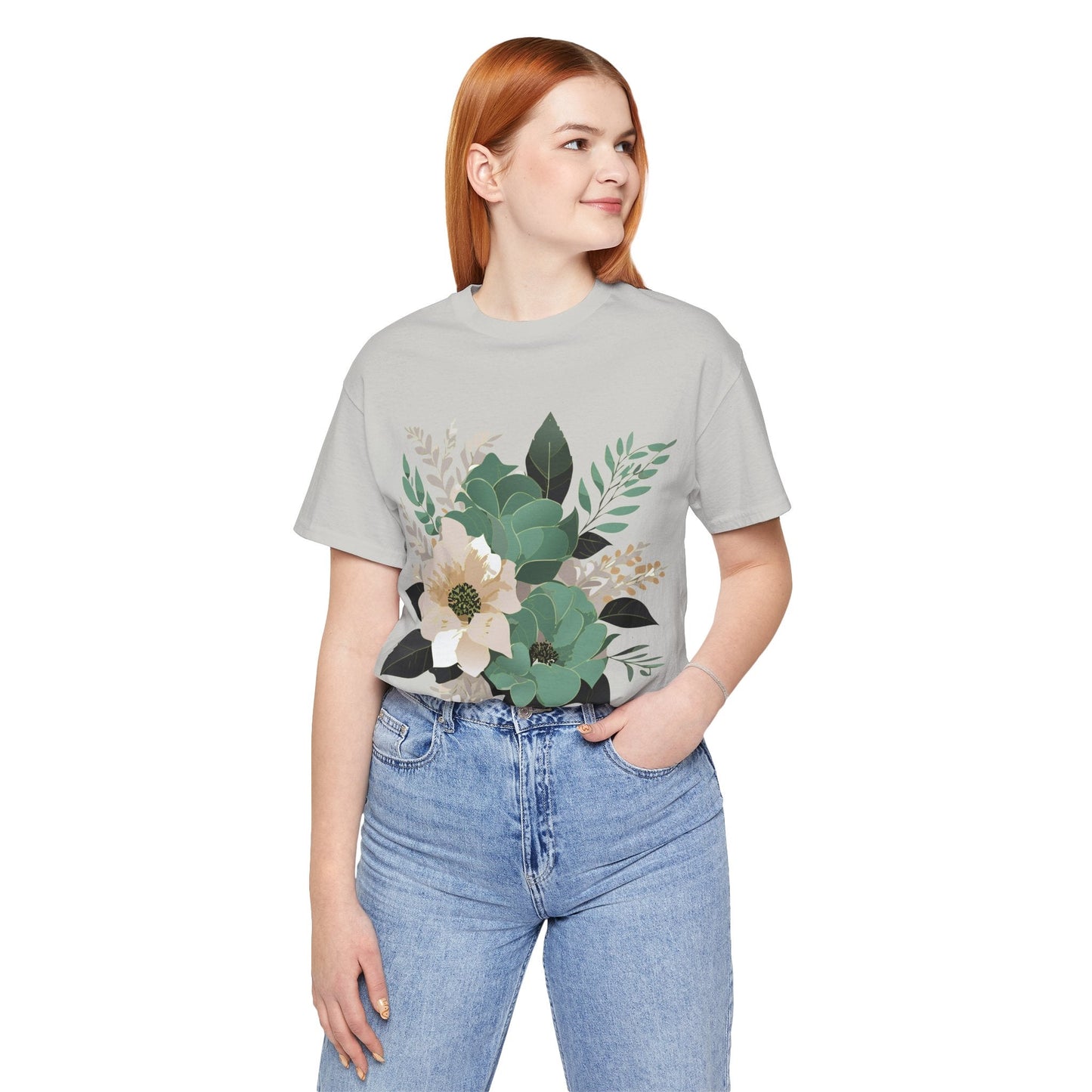 Flowers Shirt Floral Shirt Unisex Jersey Short Sleeve Tee From Flowers Collection Retro2Nova