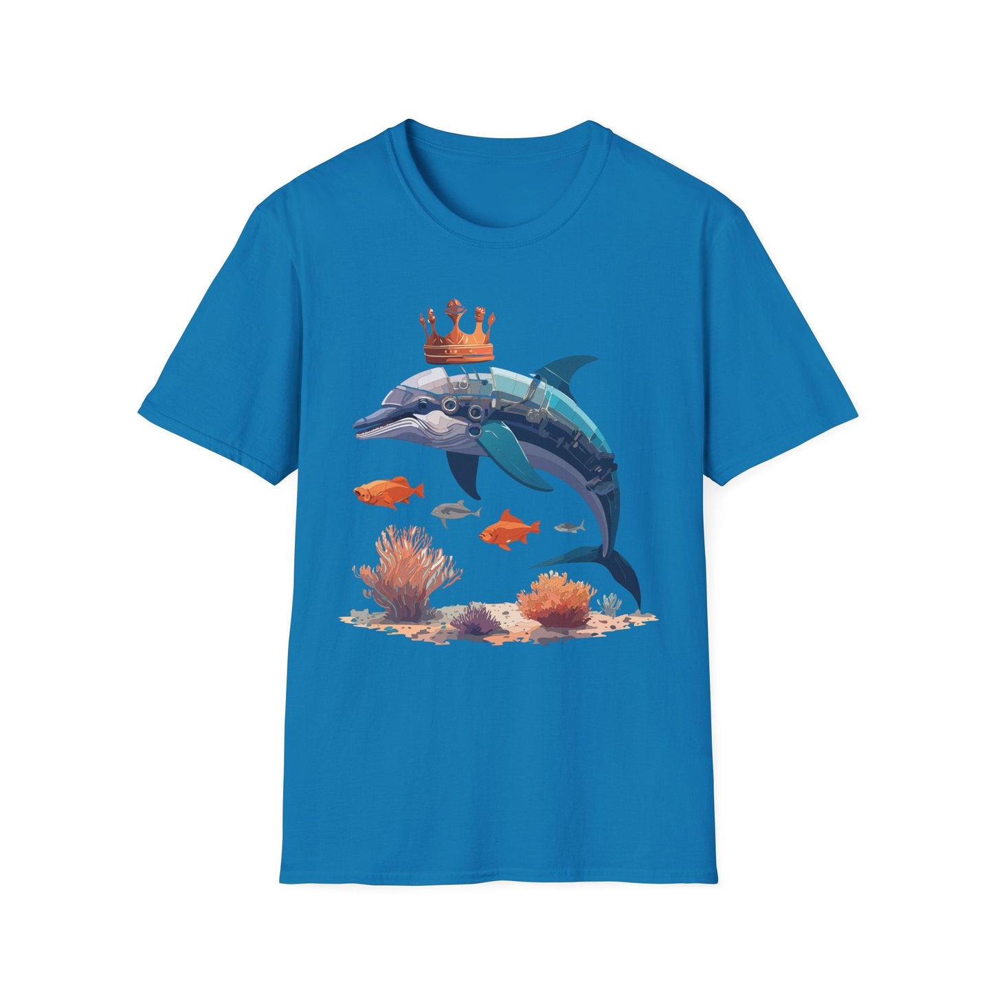Dolphin Shirt Unisex Softstyle Short Sleeve Tee Gildan 64000 100 Percent Ring Spun Cotton