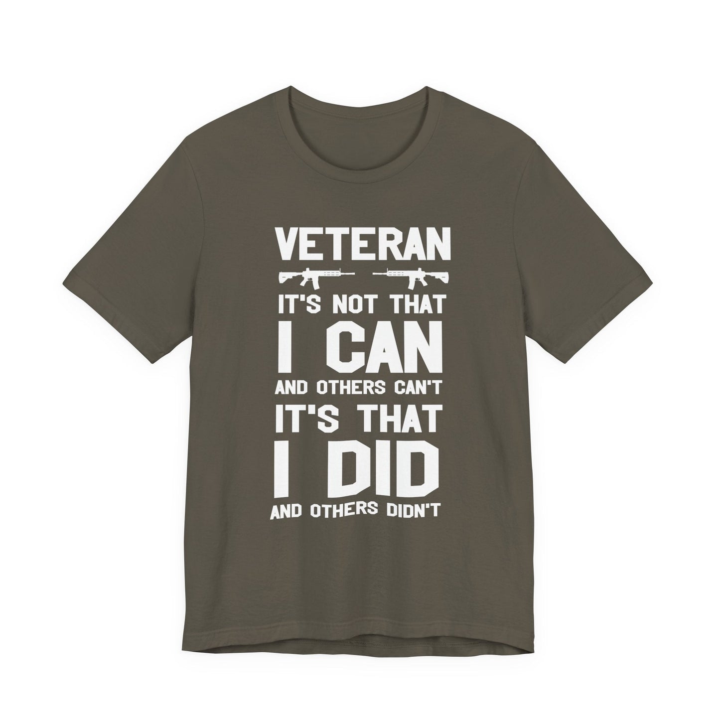 Army Veteran Patriotic Graphic Design Unisex Cotton T-Shirt v61
