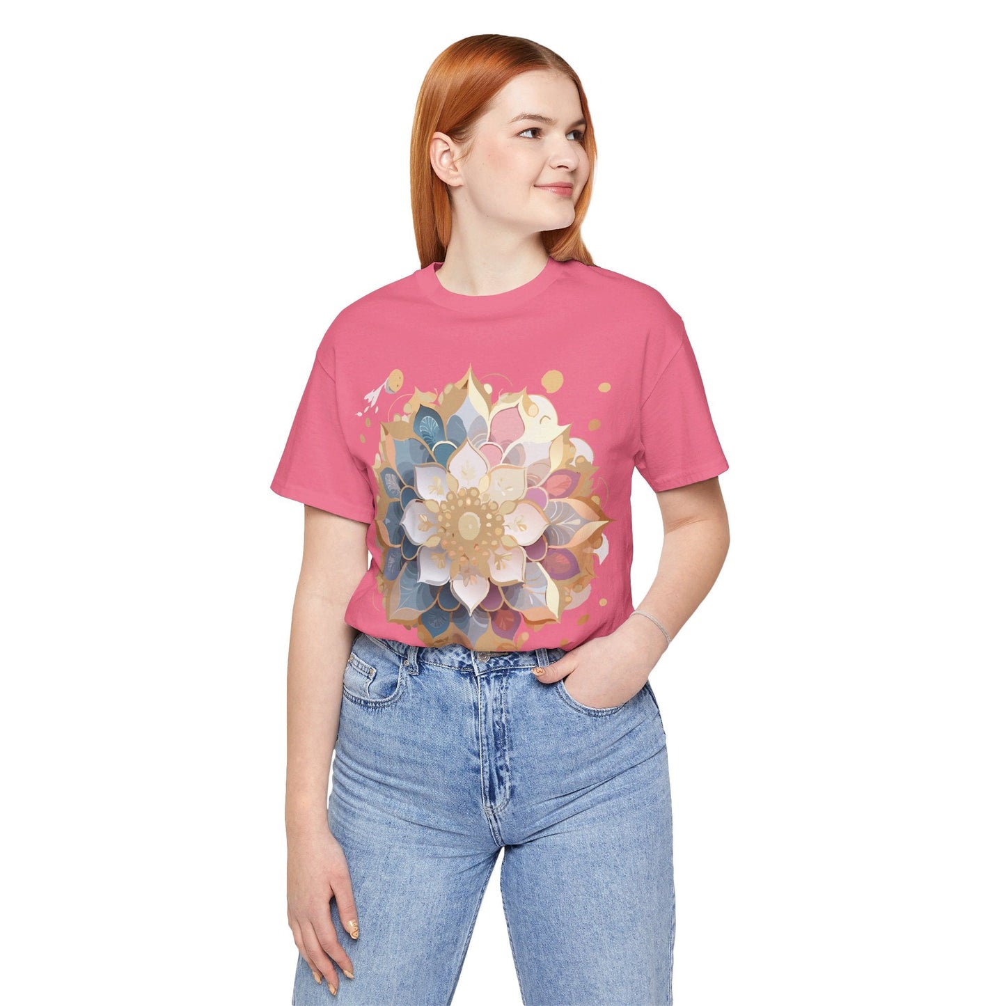 Mandala Graphic Tee For Men And Women By Adelpha Unisex Short Sleeve Art Design Shirt