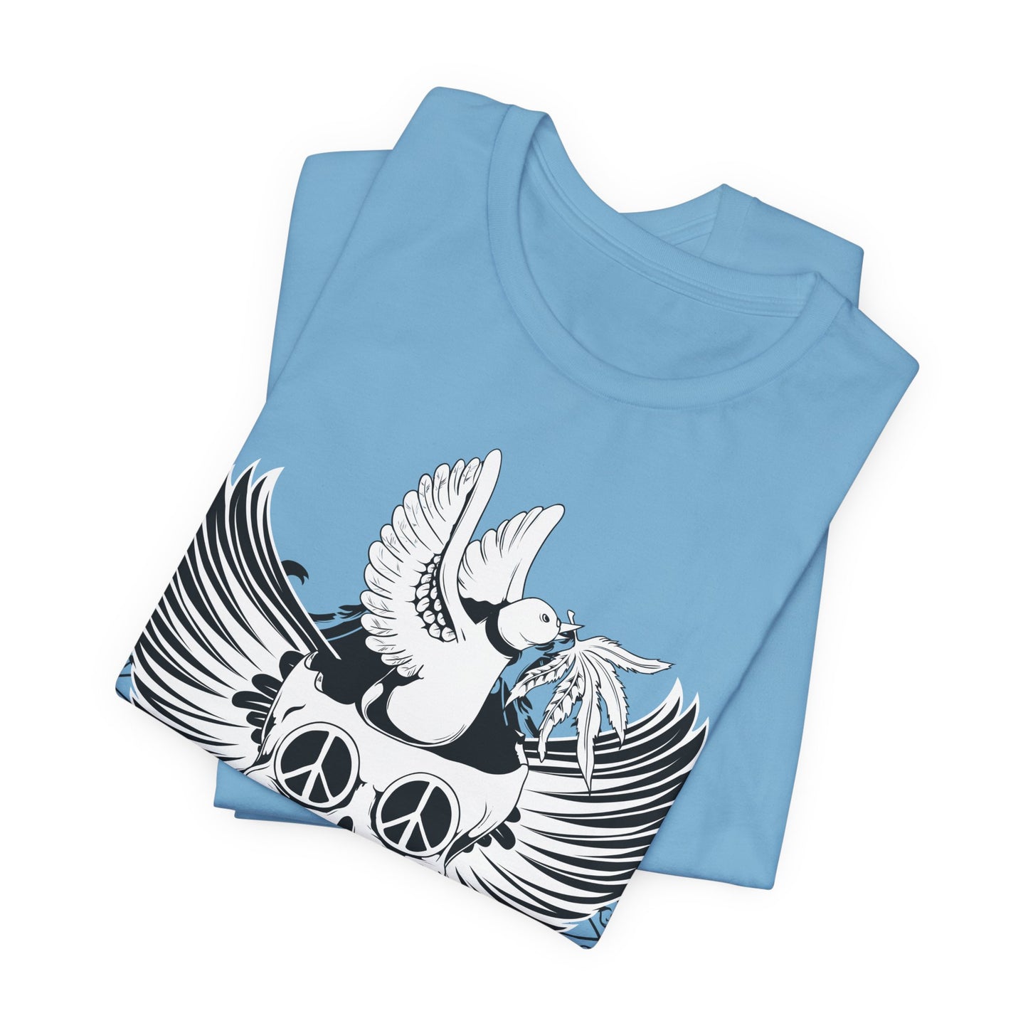 Bird Skull Graphic Design Tee, Skull Shirt, Vintage Tees, Art Design T-Shirt, Vintage Graphic Tee, Art Shirts with Skulls