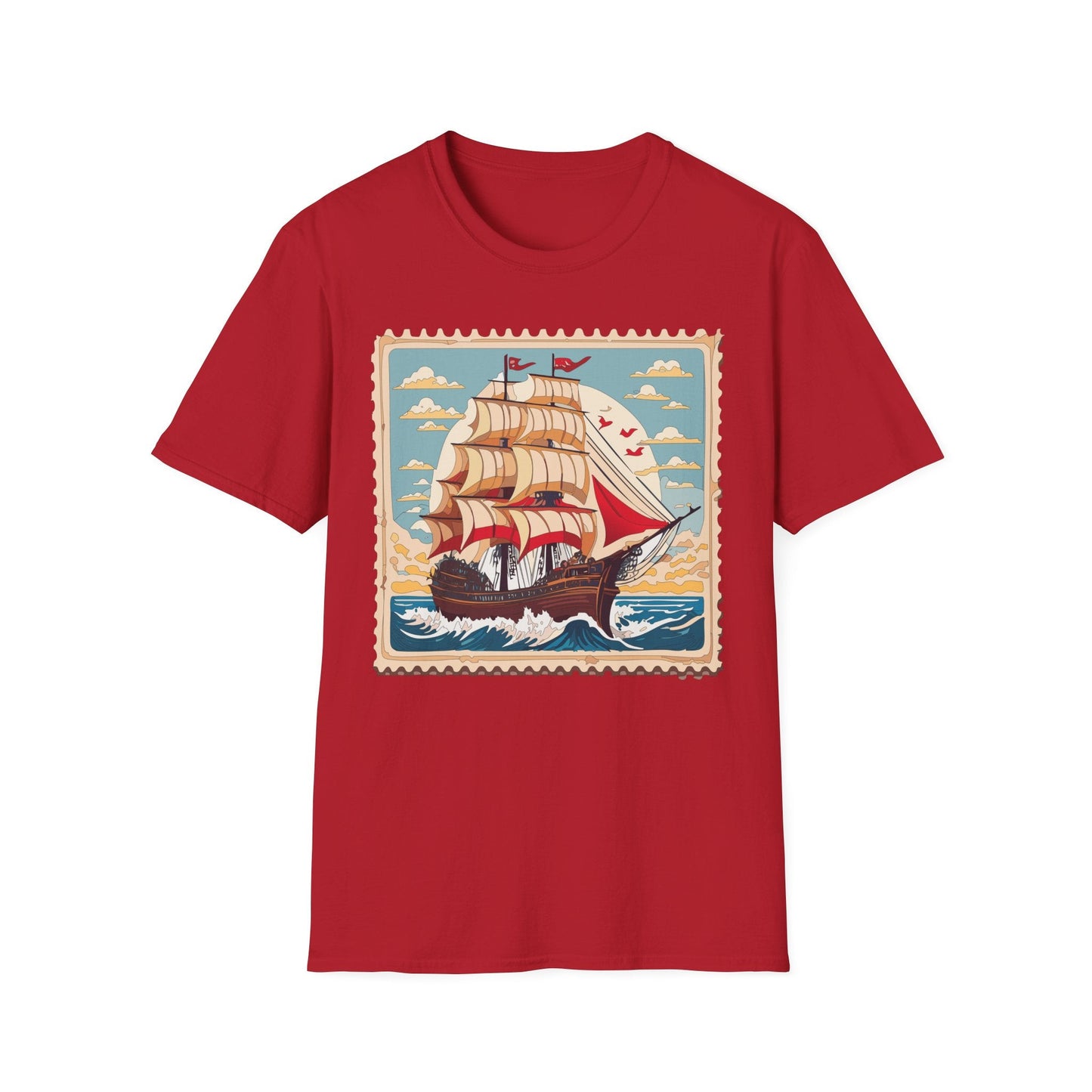 Ship T Shirts Frigate T Shirts Vessel Tee Shirt Unisex Softstyle Gildan 64000 Cotton Tee