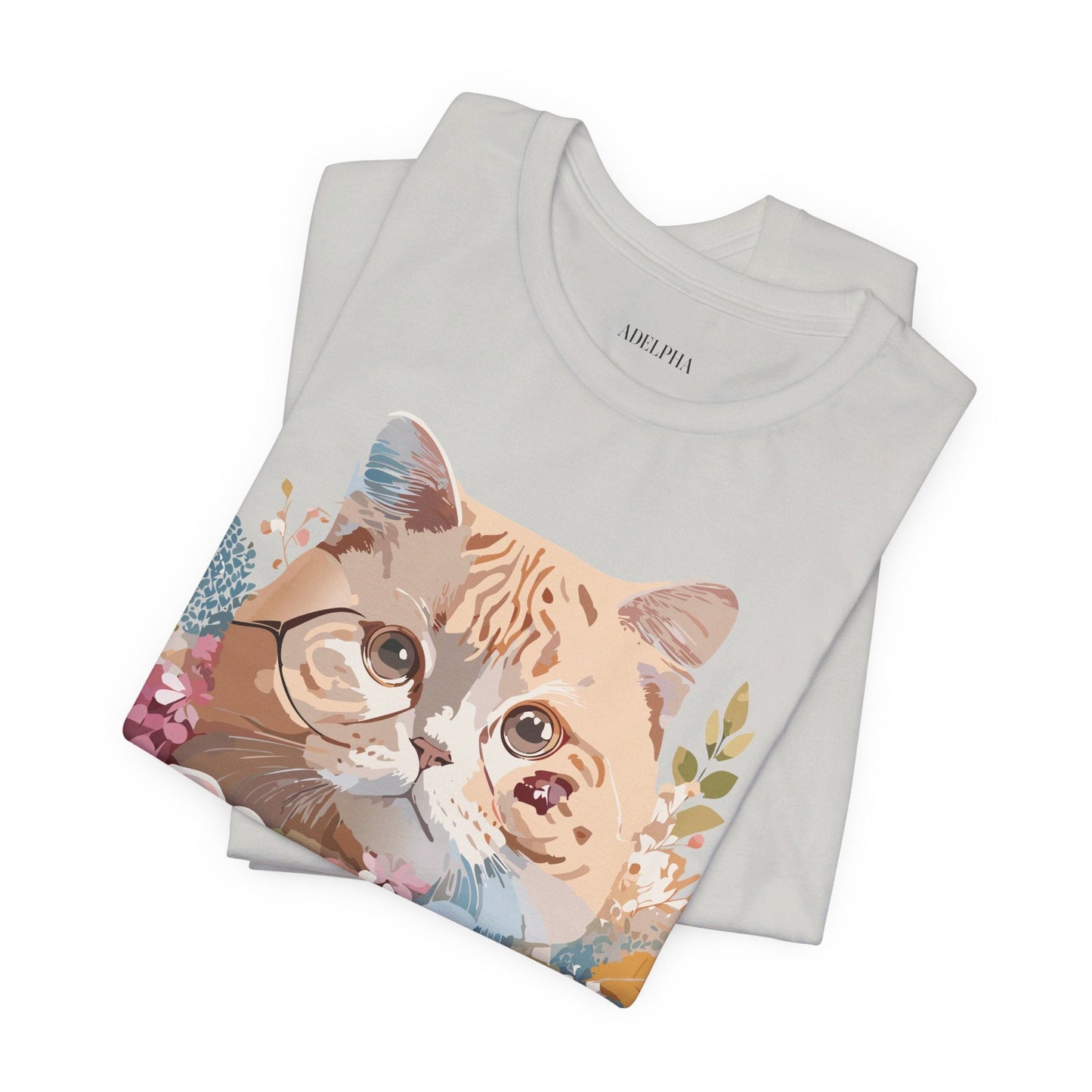Cat Graphic Tee Unisex Vintage Inspired Shirt By Adelpha Original Artwork