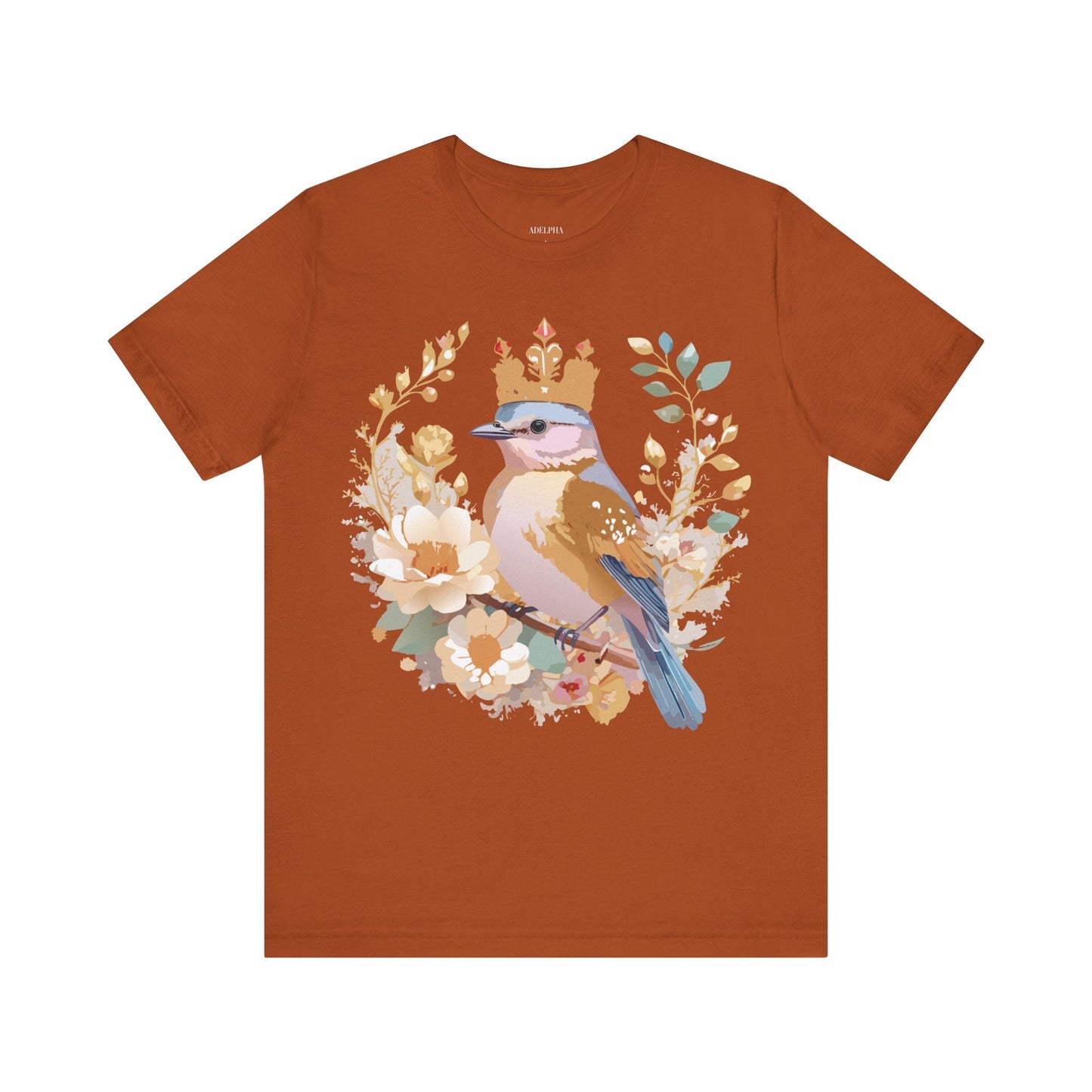 Medallion Graphic Tee Unisex Art Design Adelpha Vintage Inspired Short Sleeve Tee