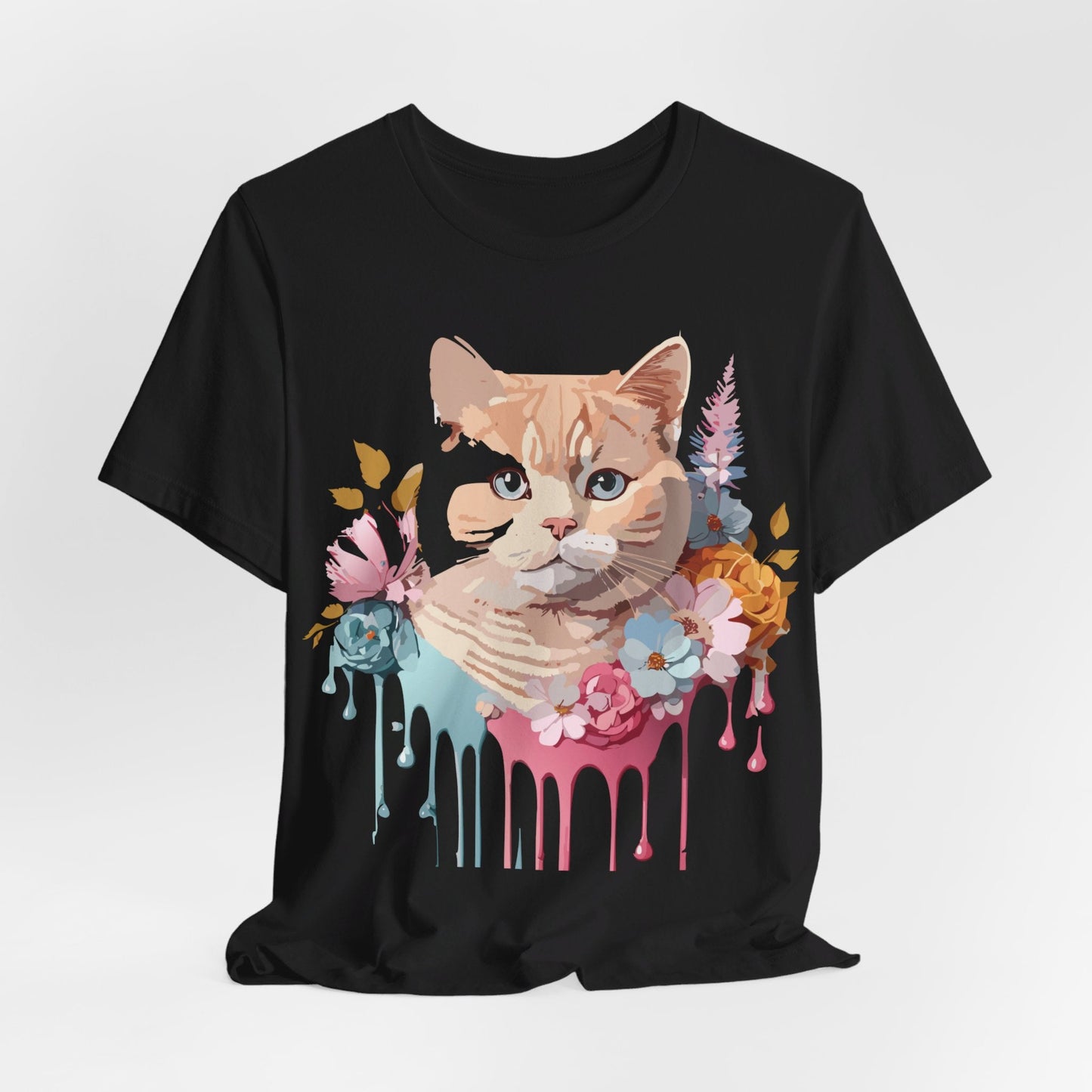 Adelpha Cat Graphic T Shirt Unisex Short Sleeve Art Design Tee Vintage Inspired