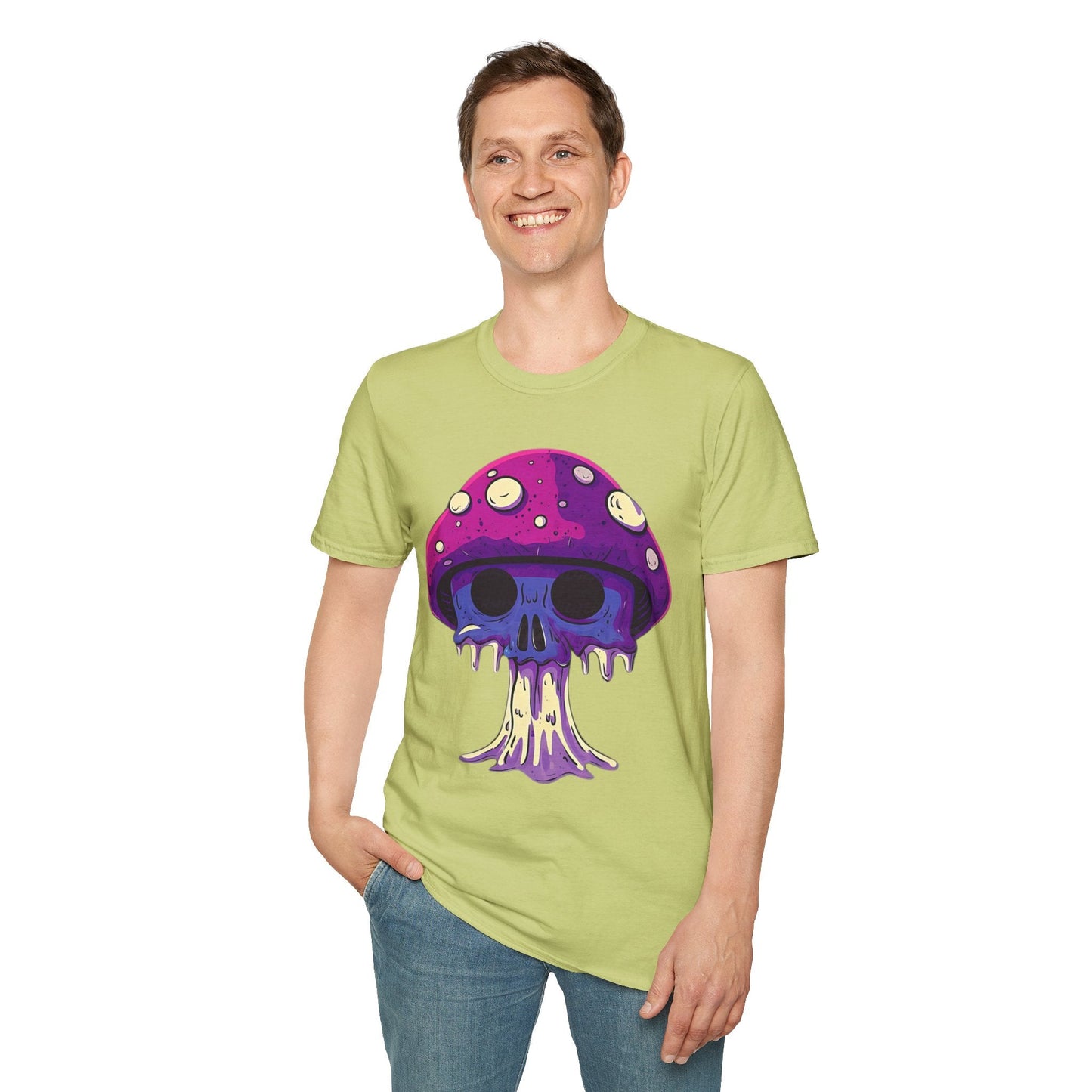 Mashroom Tee Shirt Unisex Funny Mashroom Graphic Softstyle Tee Gildan 64000 Quality Cotton
