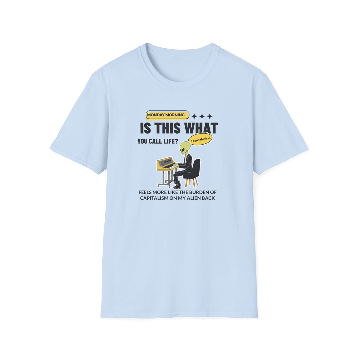 Alien Graphic Funny UFO Graphic Tee Gildan Unisex 100 Cotton Tee Shirt r108