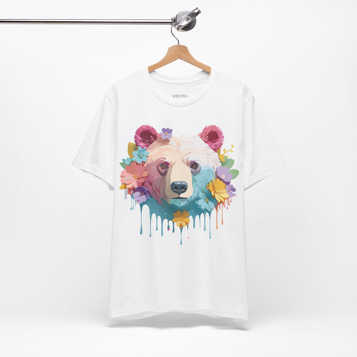 Bear Graphic Design Tee Bella+Canvas Unisex 100 Cotton Tee Shirt a117