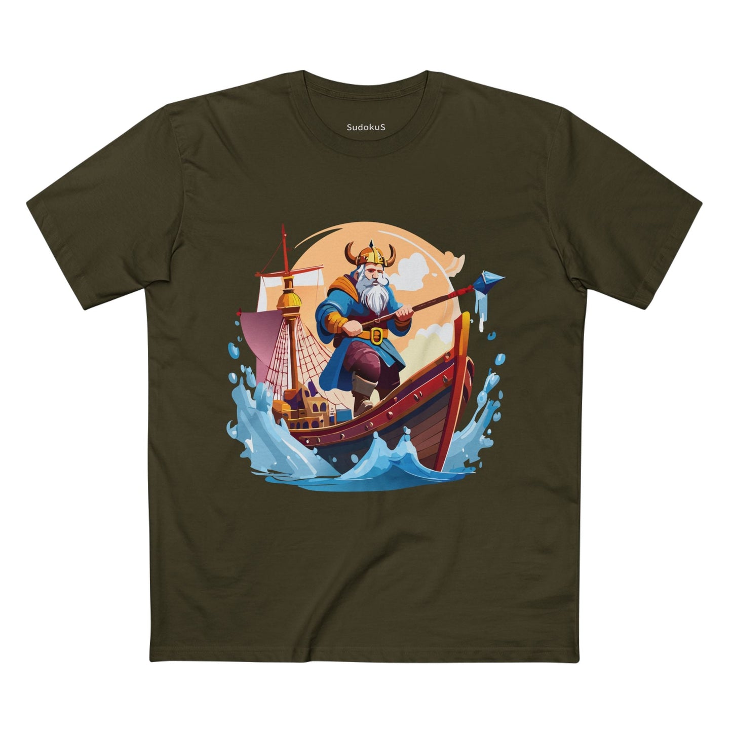 Viking Graphic Unisex 100 Cotton Staple Tee 4