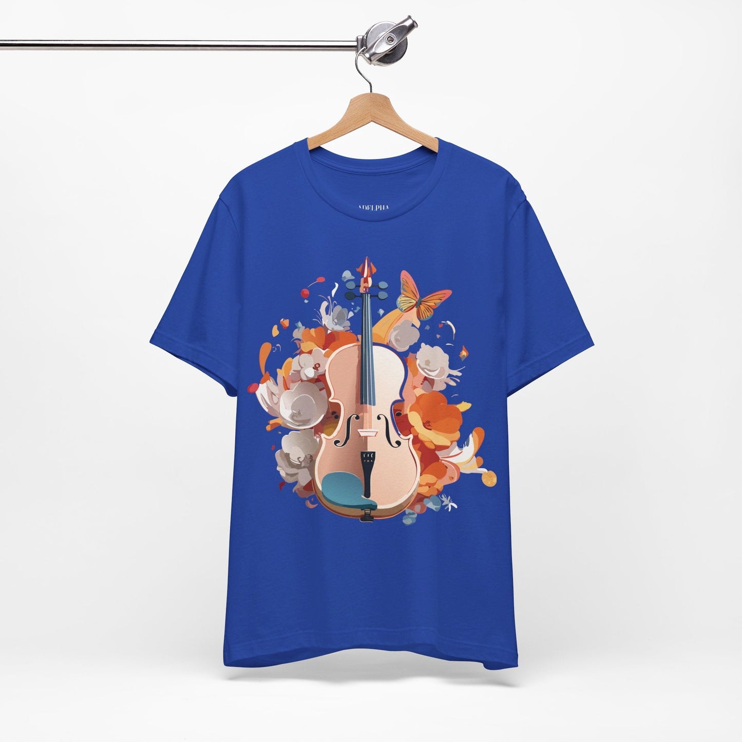 Music Graphic Unisex 100 Cotton Vintage Art with Musical Elements Tee 8