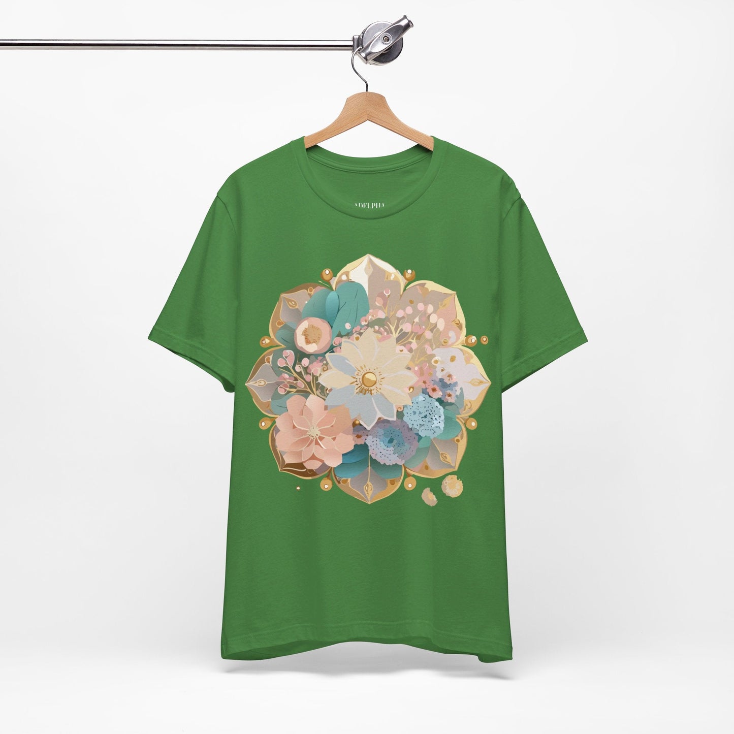 Mandala Graphic Unisex 100 Cotton Vintage Floral Artwork Tee 14
