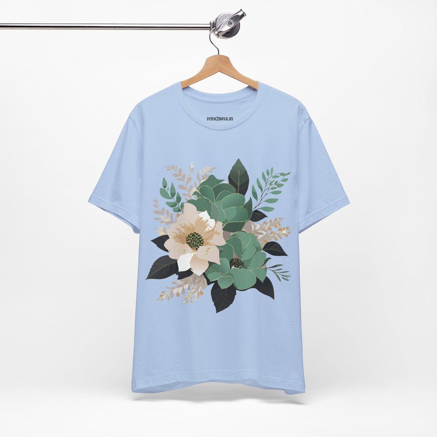 Flowers Shirt Floral Shirt Unisex Jersey Short Sleeve Tee From Flowers Collection Retro2Nova