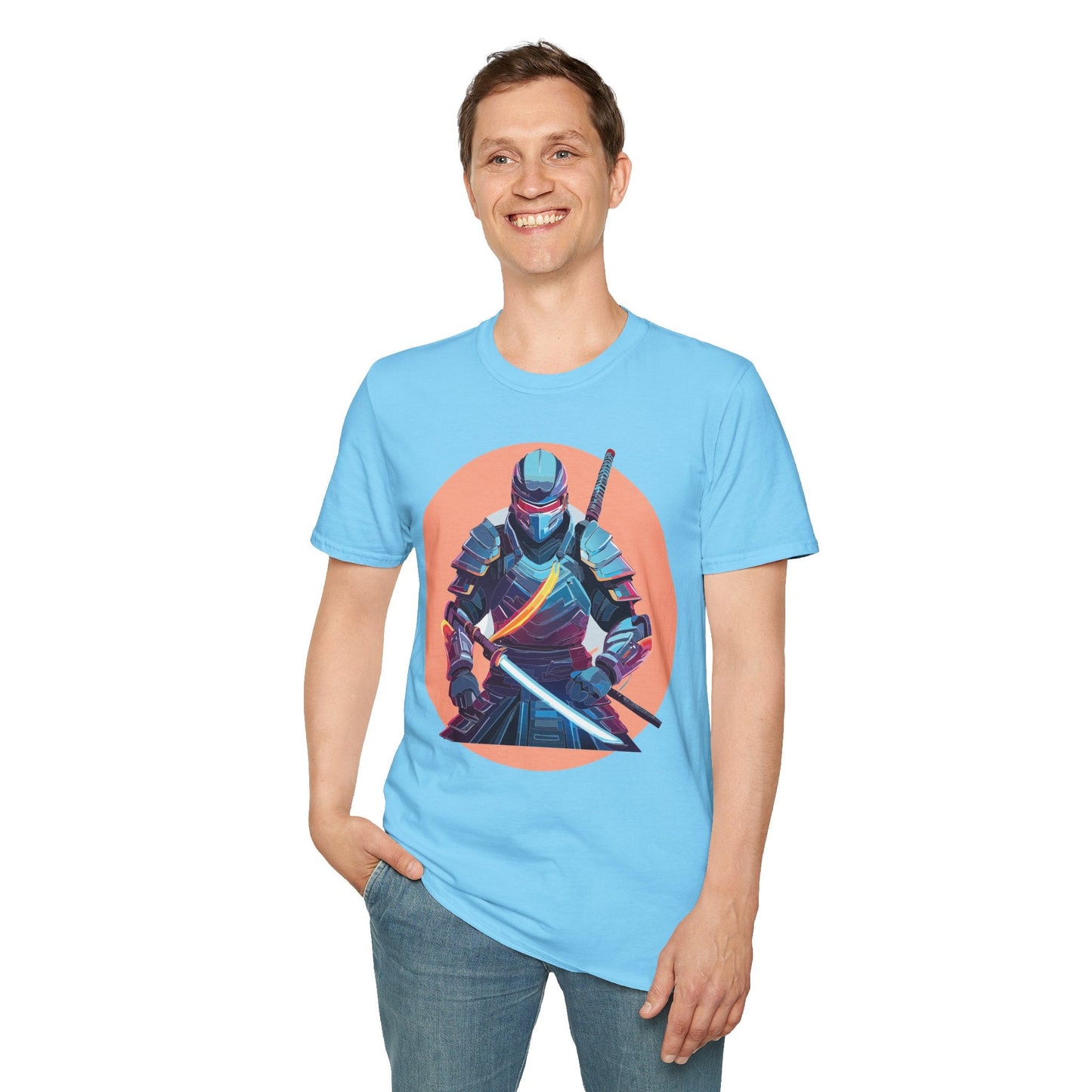 Samurai Shirt Unisex T Shirt 100 Percent Ring Spun Cotton Softstyle Tee Gildan 64000