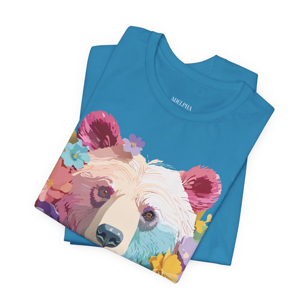 Bear Graphic Design Tee Bella+Canvas Unisex 100 Cotton Tee Shirt a116