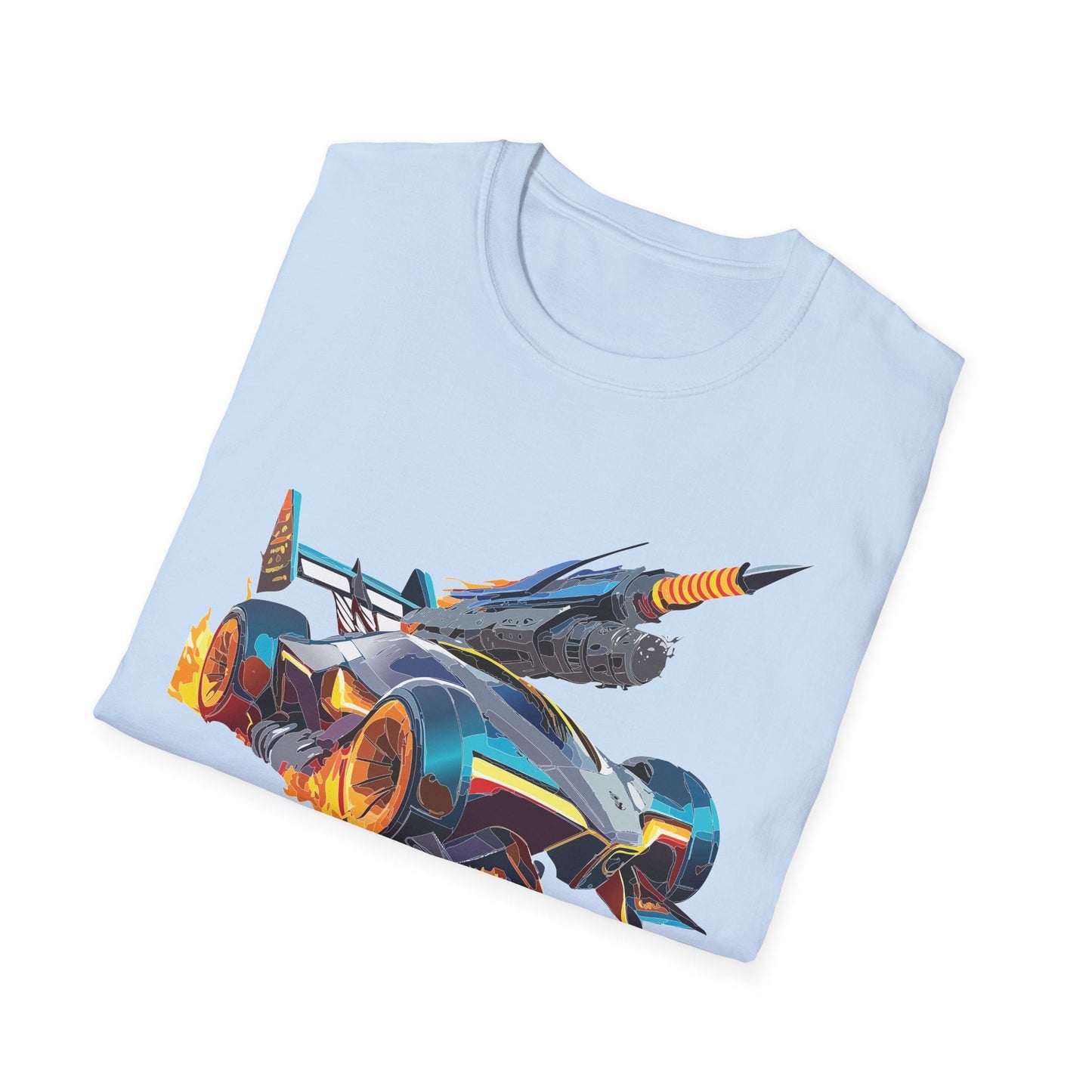 Unisex Car T Shirt Softstyle Cotton Tee With Car Design Hot Wheels Graphic Tee For Men And Women