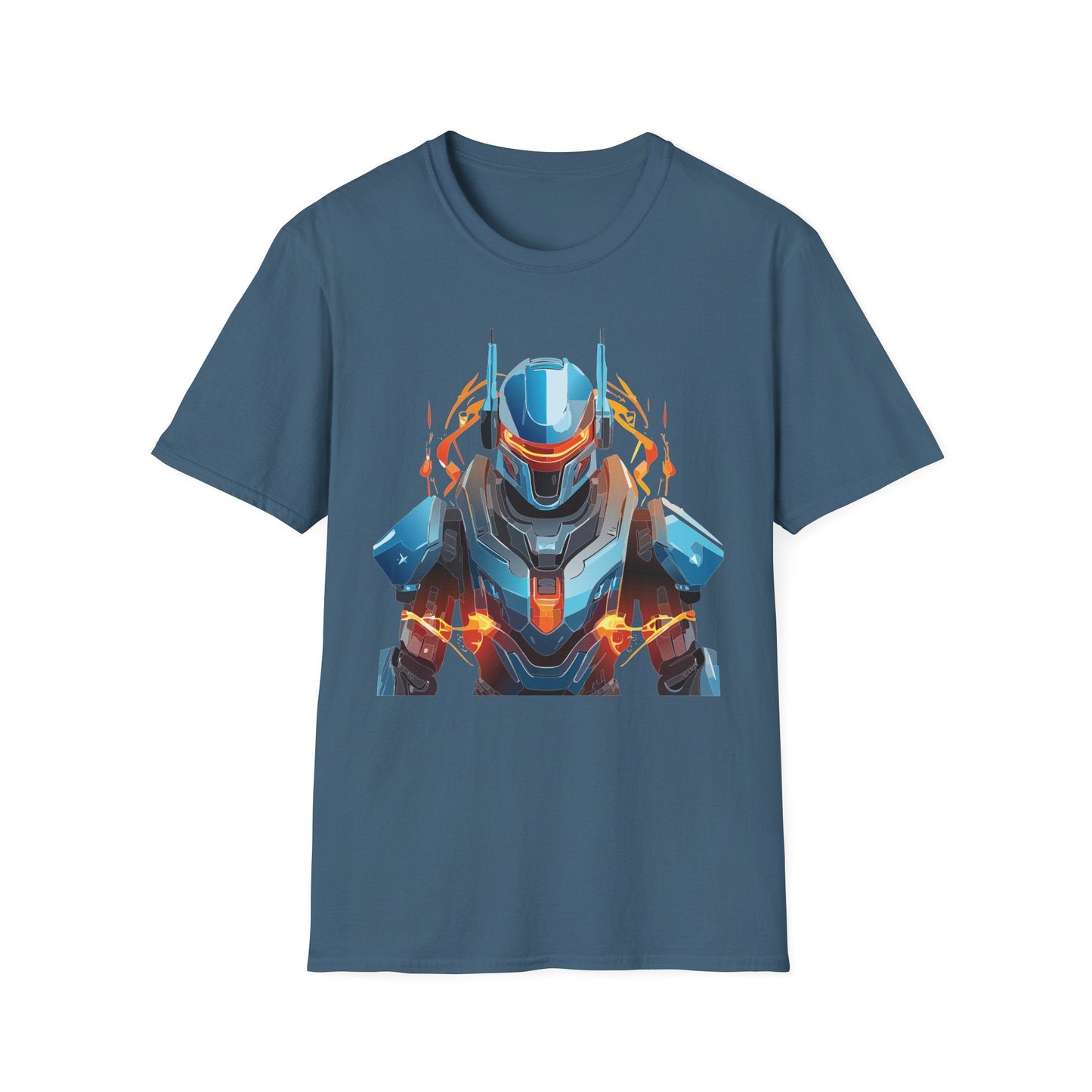 Cyborg Tee Robot Shirt Terminator Design Unisex Gildan Softstyle 64000 100 Percent Ring Spun Cotton