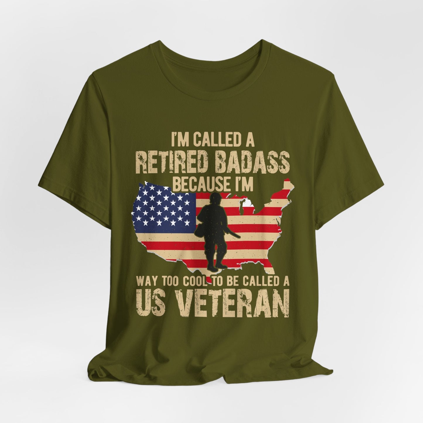 Army Veteran Patriotic Graphic Design Unisex Cotton T-Shirt v22