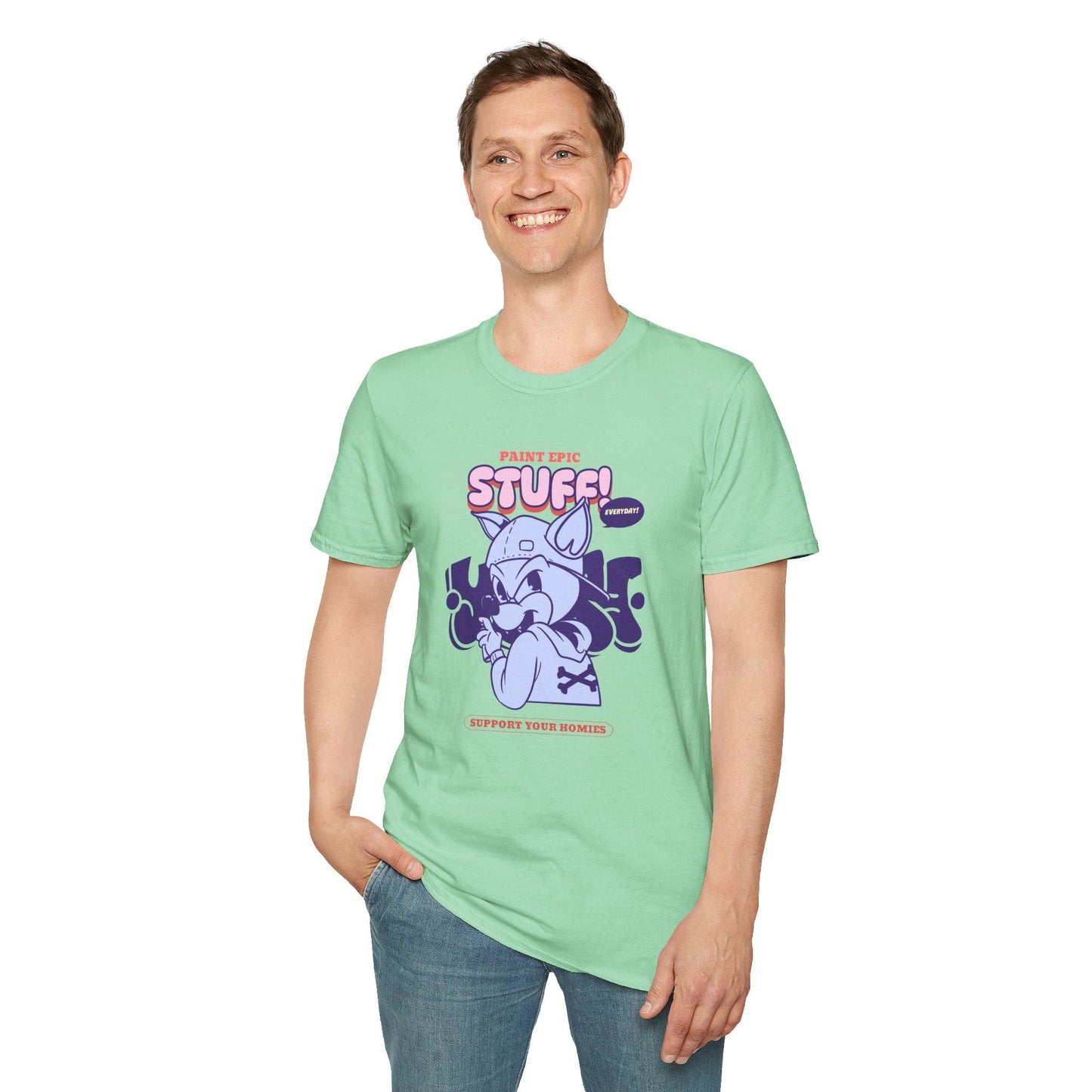 Funny Animals Shirts Unisex Graphic Tee Soft Cotton Gildan Softstyle 64000 Comfortable Everyday Wear