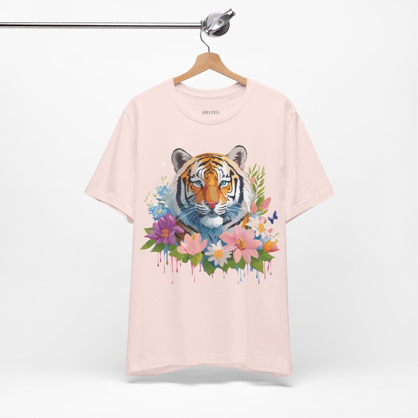 Tiger Graphic Tee Unisex Vintage Inspired Shirt By Adelpha Premium Short Sleeve Edition