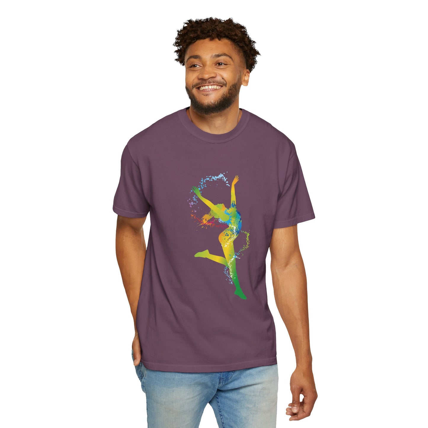 Unisex T-shirt with sports art design