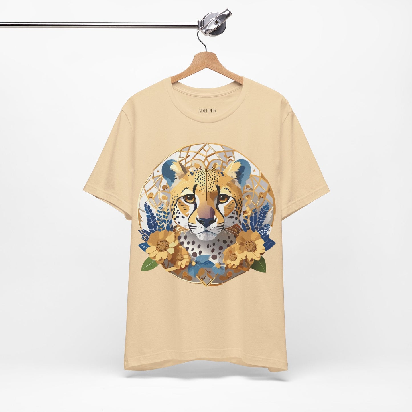 Medallion Graphic Unisex 100 Cotton Vintage Animal Medal Artwork Tee 53