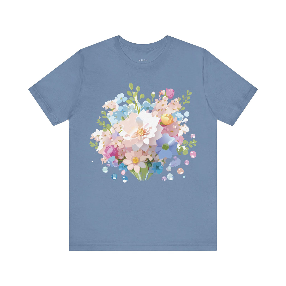 Floral Graphic Tee Shirt - Bella+Canvas Unisex 100 Cotton 5