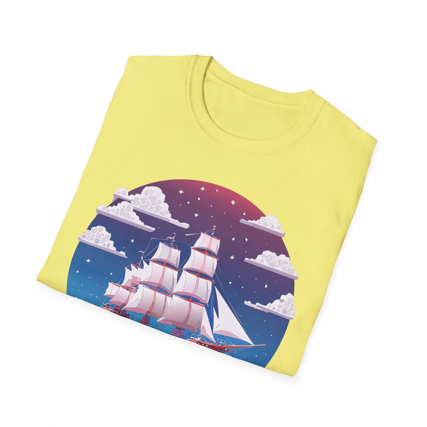 Ship T Shirt Frigate T Shirt Vessel Tee Shirt Unisex Softstyle 100 Percent Ring Spun Cotton