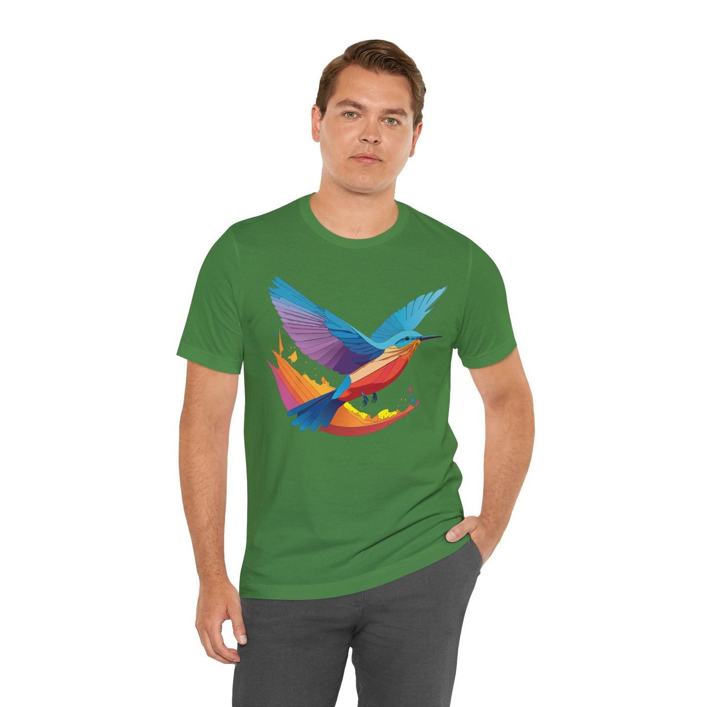 Unisex Animal Shirt Art Design Tee With Wild Animals Print Soft Comfortable Short Sleeve Tee