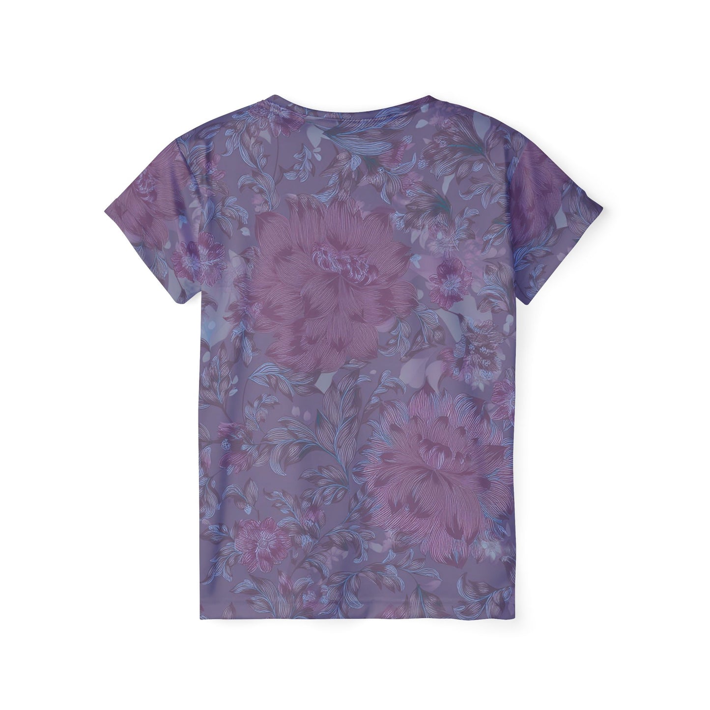 Women Poly T-Shirt with Floral Print