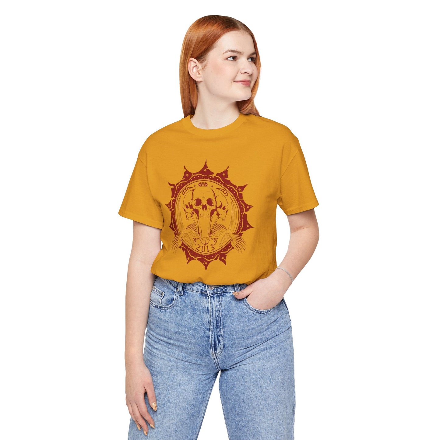 Skull Elephant Mandala Tee Boho Skull Graphic Shirt Art-51