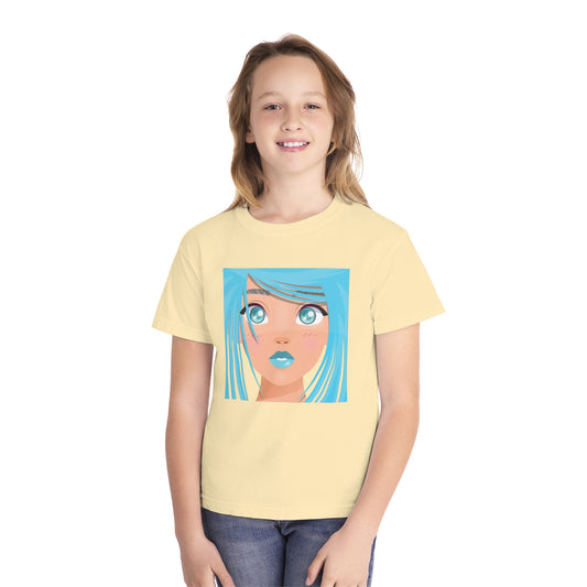 Youth Tee Shirt with Girl face