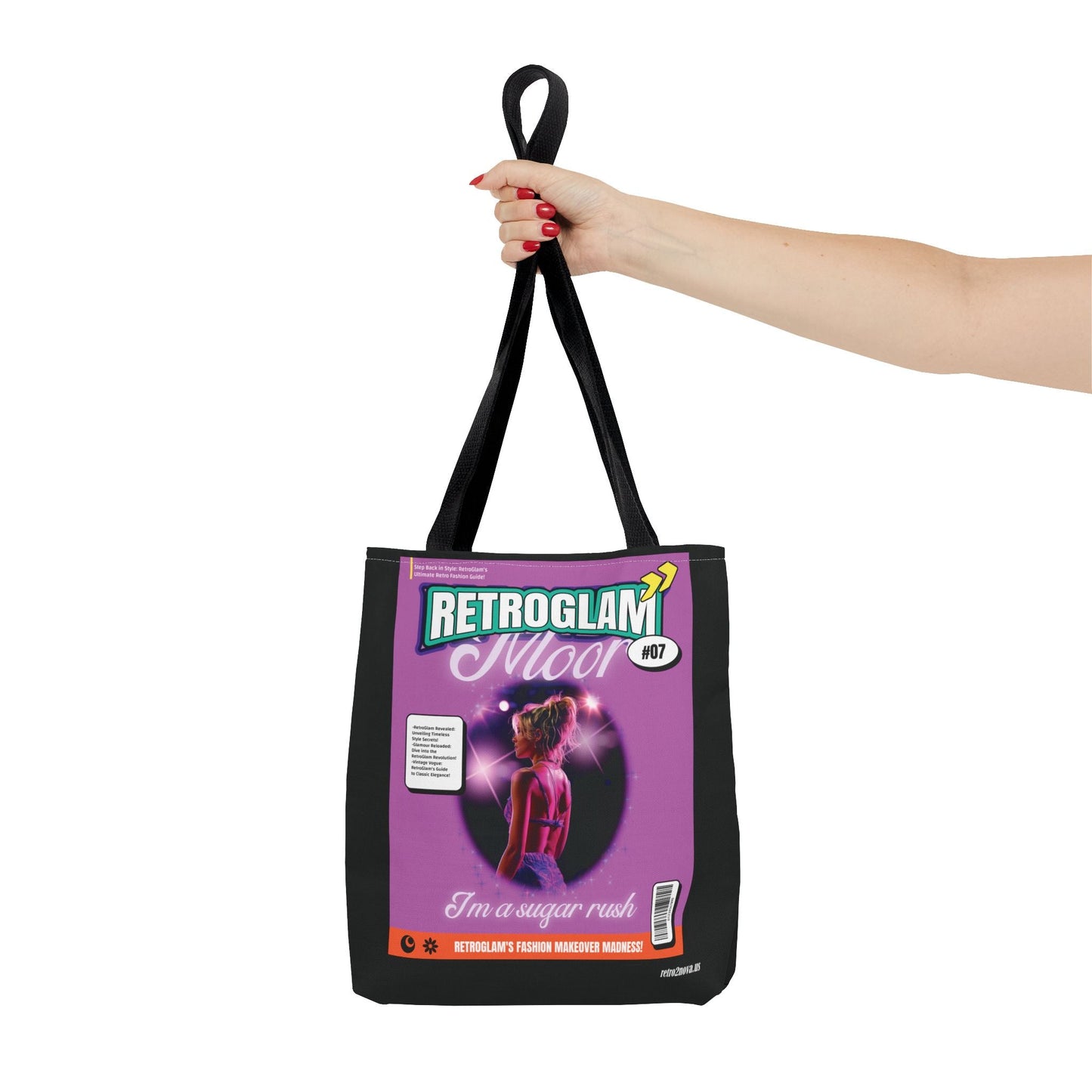 Magazine Cover Canvas Tote Bag For Everyday Use With Retro Style Durable Construction Free Shipping