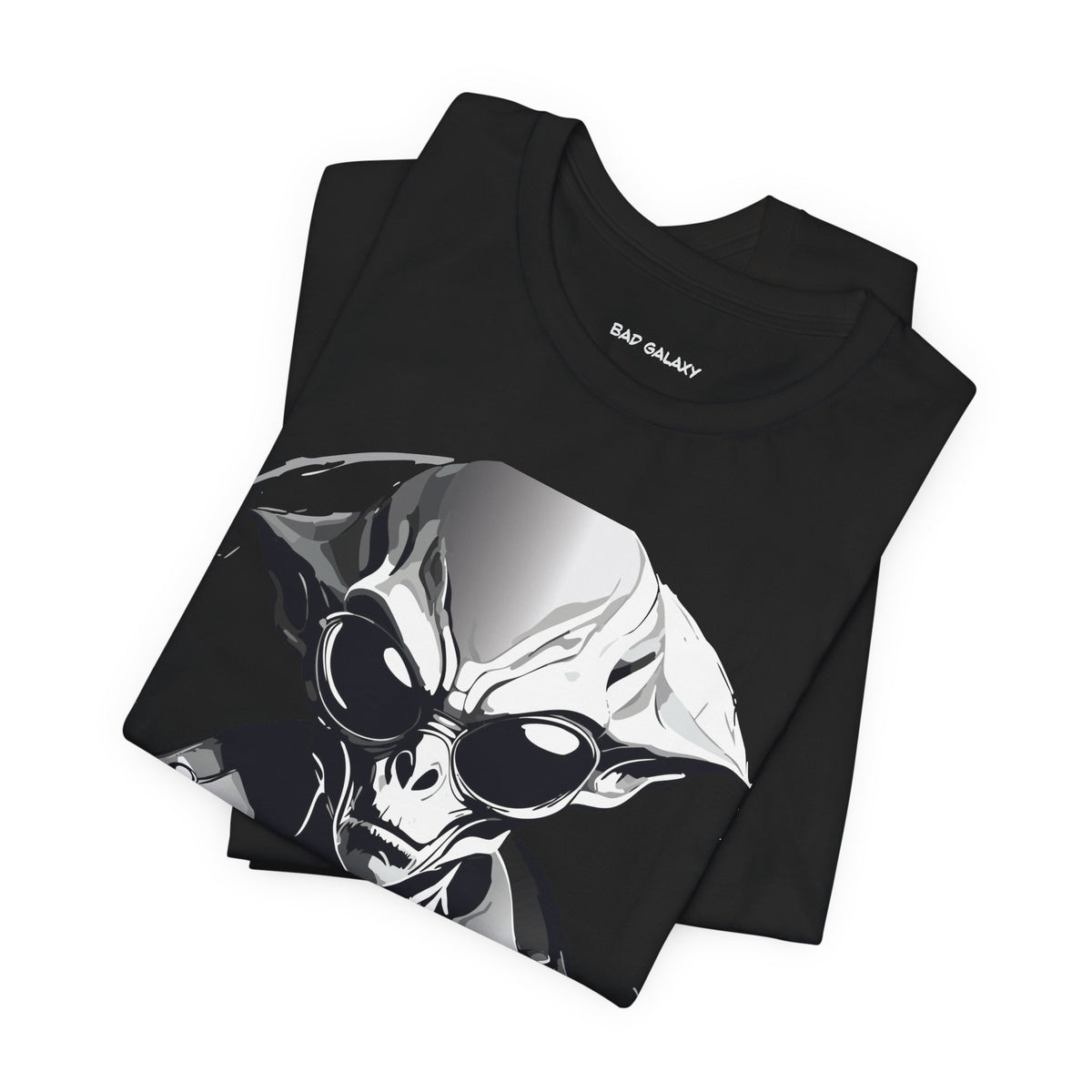 Alien Graphic Unisex Cotton Bella+Canvas Tee with Art Design b82