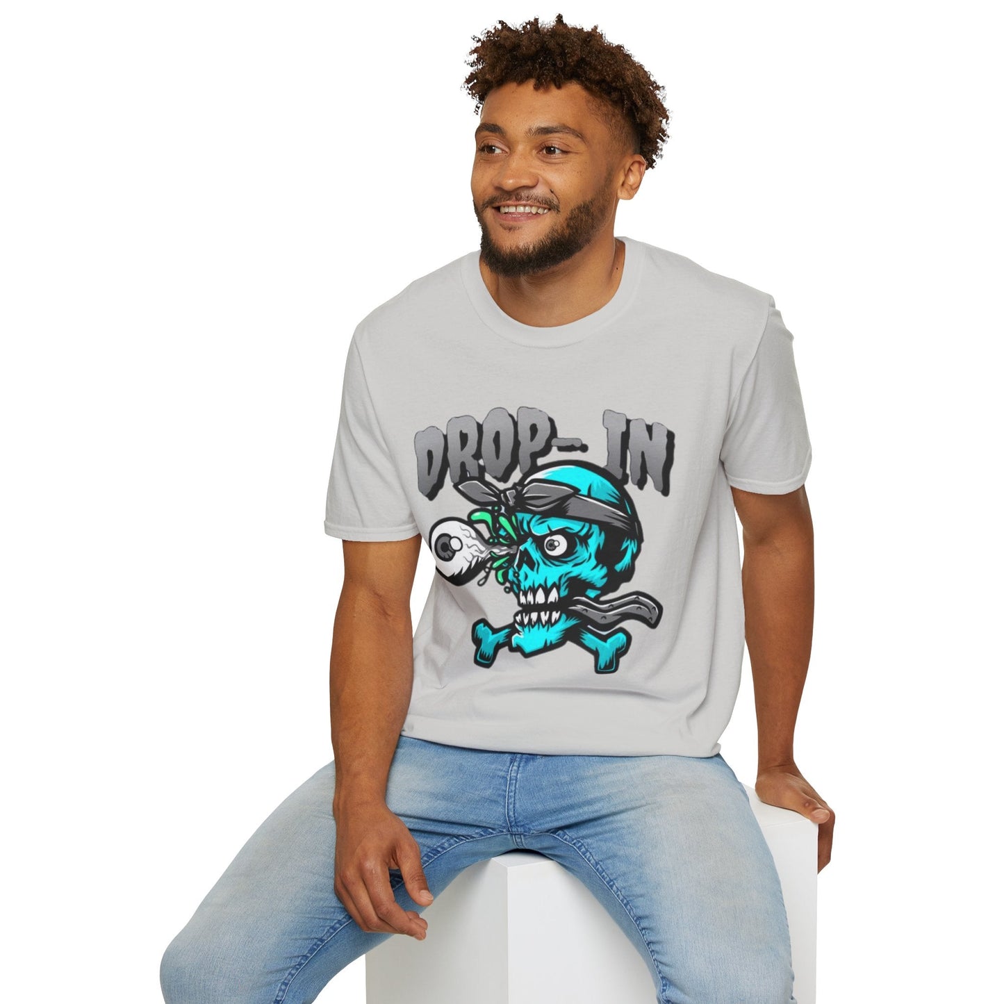 Unisex Skull T Shirt Skeleton Shirt With Skull Artwork Gildan Softstyle 64000 Cotton Tee