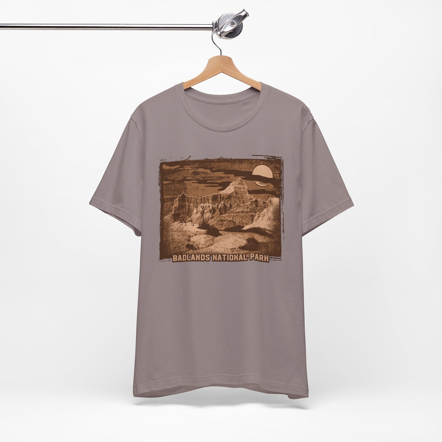 Badlands Retro Poster Graphic Design Tee, Badlands Shirt, Vintage Tees, Art Design T-Shirt, Graphic Tee, Retro Art Shirts