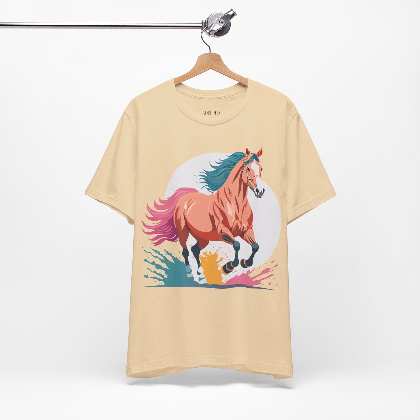 Horse Graphic Unisex 100 Cotton Vintage Animal Art T-Shirt 19