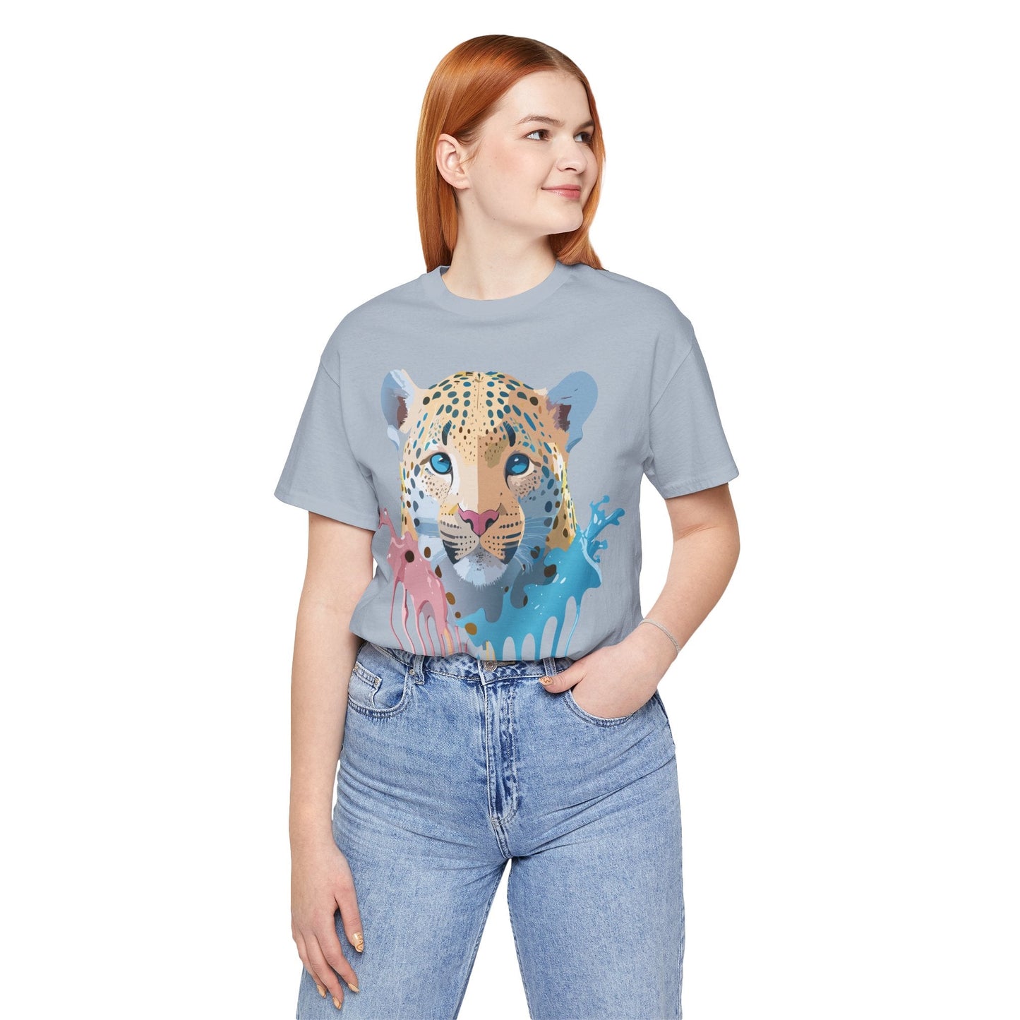 Adelpha Cheetah Graphic T Shirt Unisex Jersey Short Sleeve Vintage Art Tee