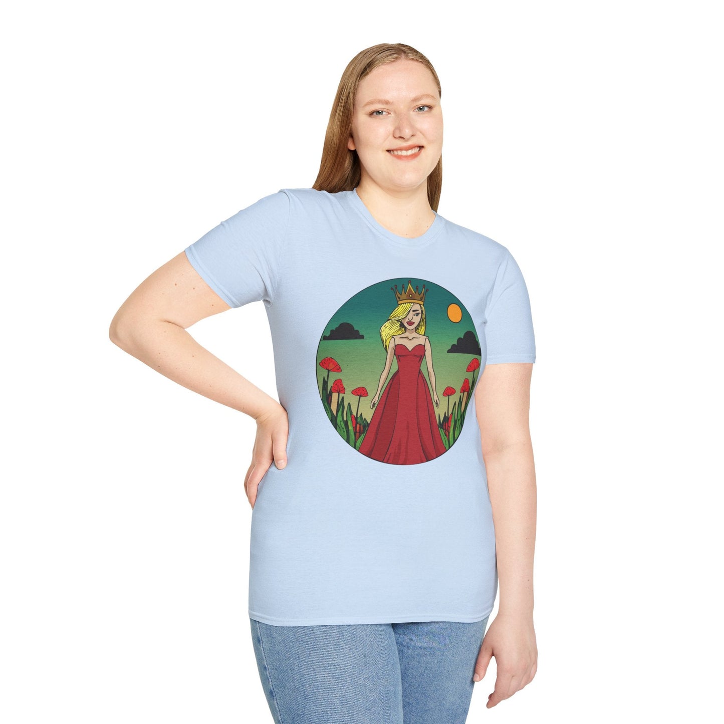 Womens Graphic T Shirt Art Design Tee Unisex Softstyle 64000 Ring Spun Cotton Daily Wear