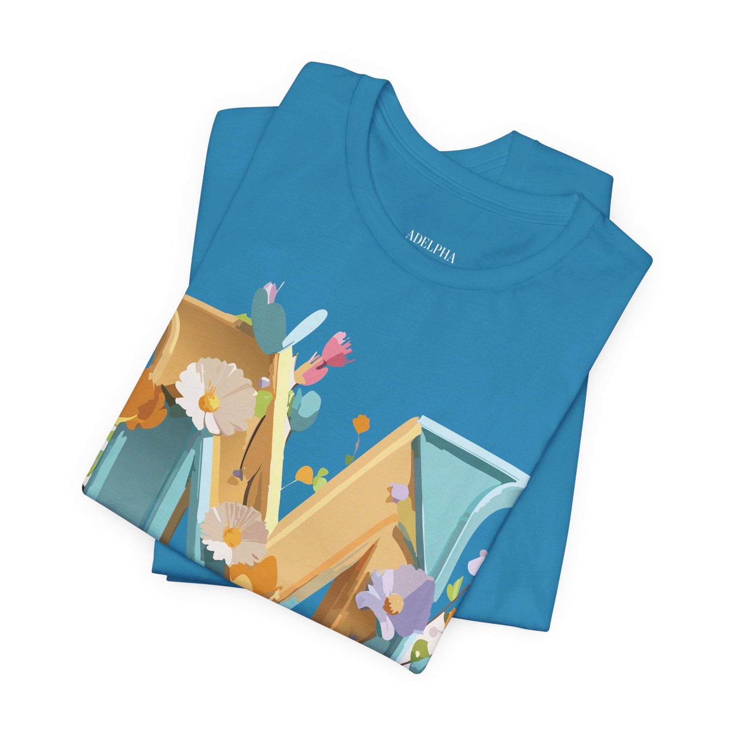 Letter M Shirt Unisex Graphic Tee From Adelpha Vintage Inspired Art Short Sleeve Jersey