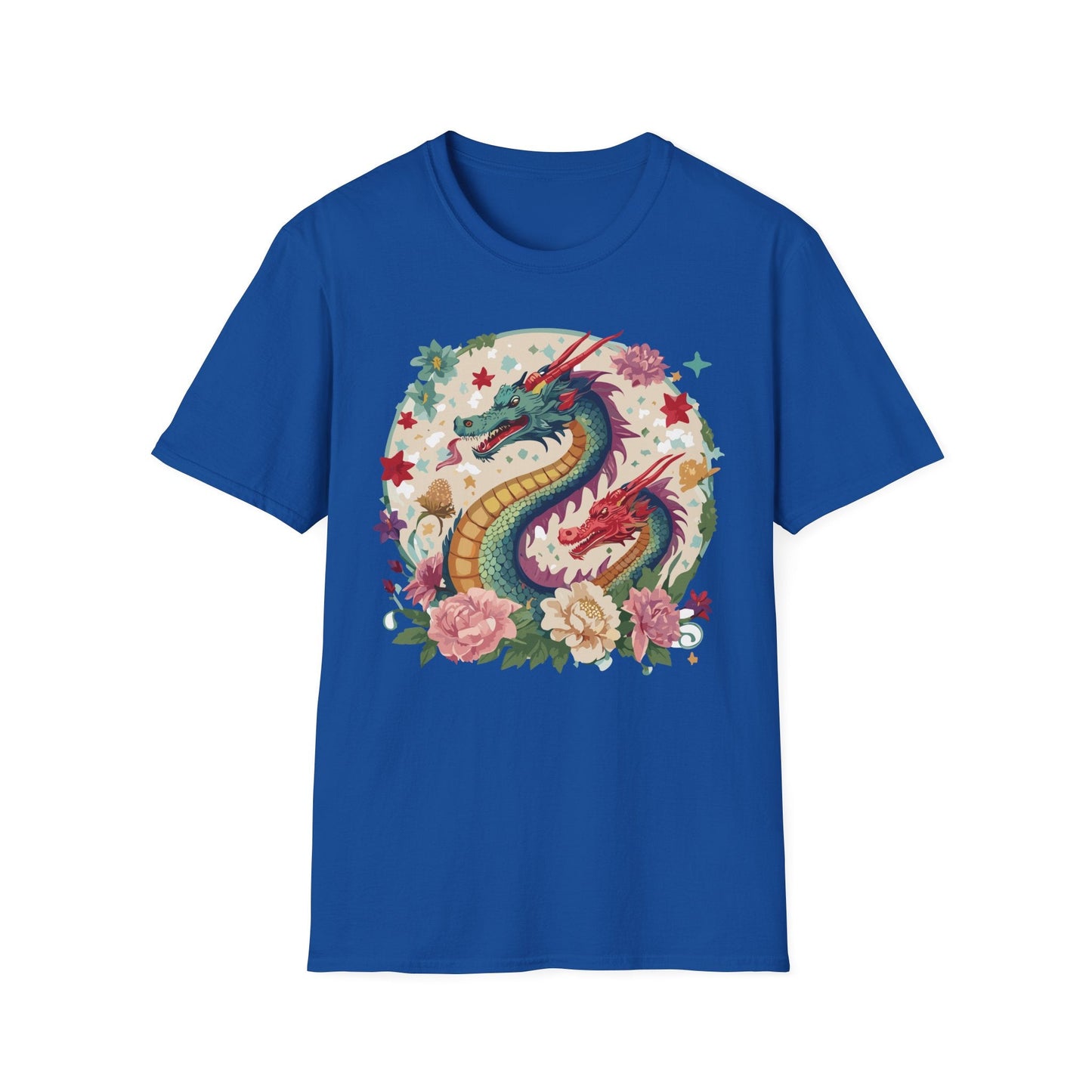 Dragon Graphic Unisex 100 Cotton Tee with Animal Artwork Design 6