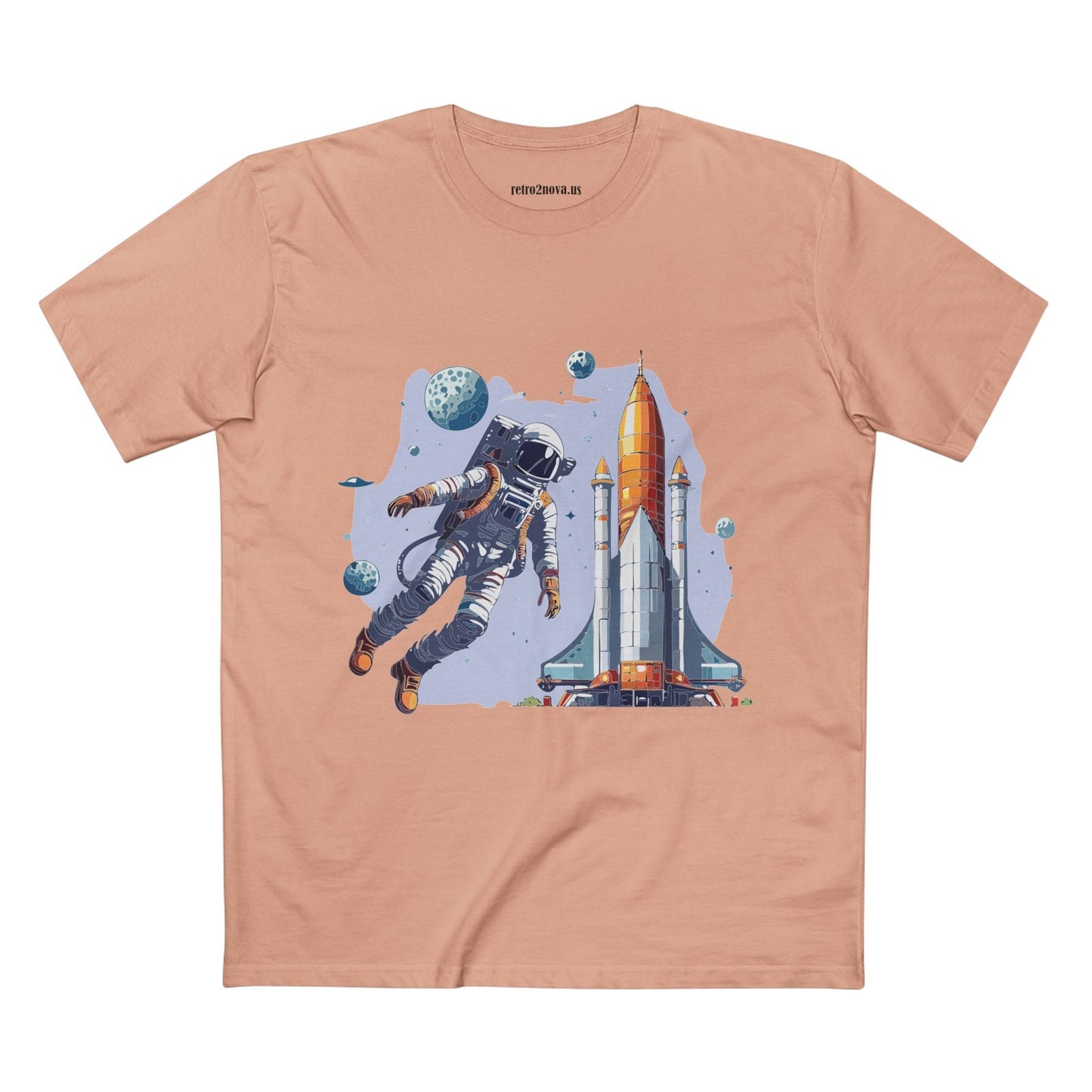 Cosmos Astronaut Shirt Unisex Premium Cotton Art Tee CS 15 Retro2Nova Exclusive Collection